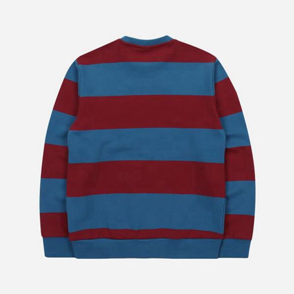 Sudaderas Fila Hombre Azules / Rojas - Striped - España 270546LFW